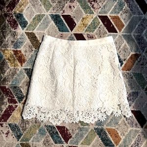 Topshop White Mini Skirt